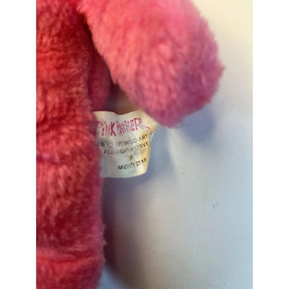 Vintage Pink Panther Plush Mighty Star Stuffed Animal Toy Collectible 10